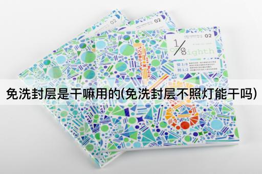 免洗封层是干嘛用的(免洗封层不照灯能干吗)
