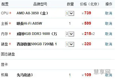电脑配置2500左右(2500可以买什么配置的主机)
