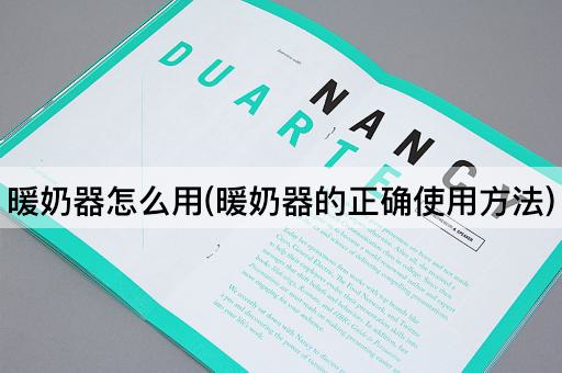 暖奶器怎么用(暖奶器的正确使用方法)