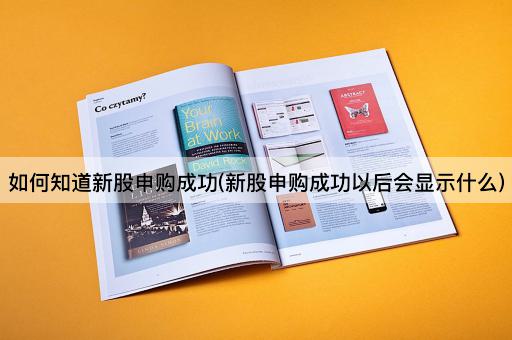 如何知道新股申购成功(新股申购成功以后会显示什么)