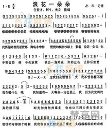浪花一朵朵简谱(春天花会开简谱歌谱)