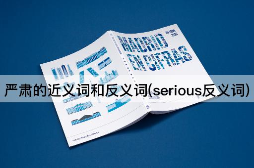 严肃的近义词和反义词(serious反义词)