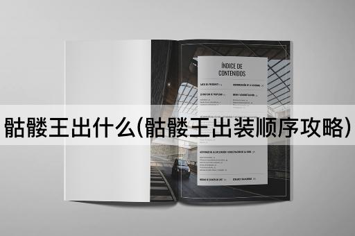 骷髅王出什么(骷髅王出装顺序攻略)