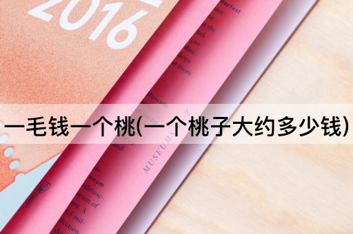 一毛钱一个桃(一个桃子大约多少钱)