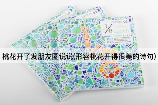 桃花开了发朋友圈说说(形容桃花开得很美的诗句)