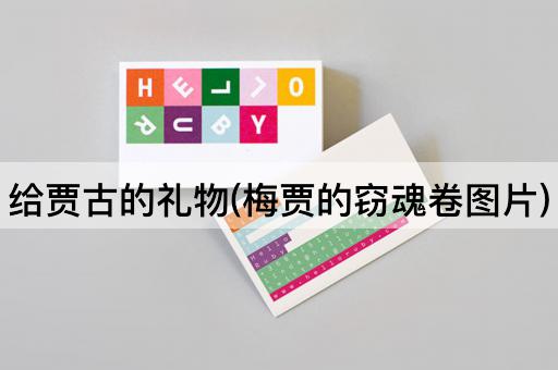 给贾古的礼物(梅贾的窃魂卷图片)