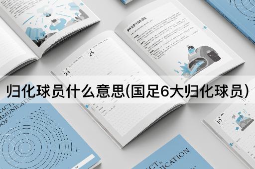 归化球员什么意思(国足6大归化球员)