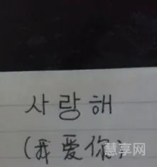我爱你韩文怎么写(韩语 我爱你 发音)