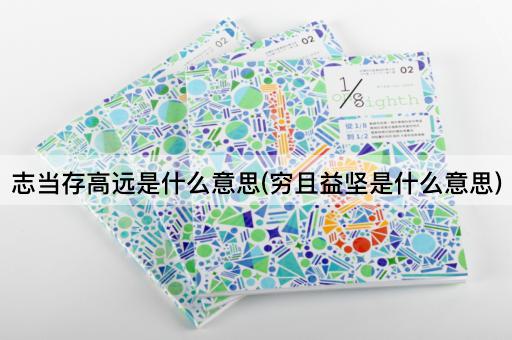 志当存高远是什么意思(穷且益坚是什么意思)