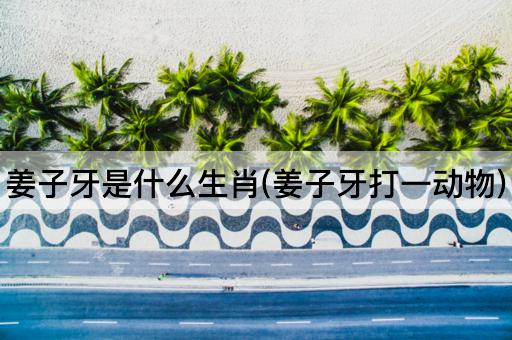 姜子牙是什么生肖(姜子牙打一动物)