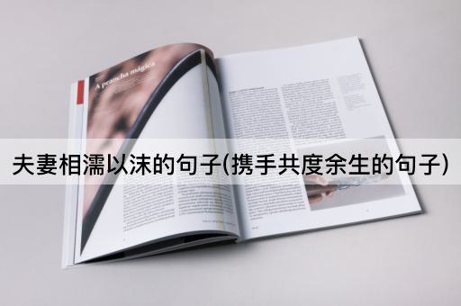 夫妻相濡以沫的句子(携手共度余生的句子)