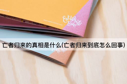 亡者归来的真相是什么(亡者归来到底怎么回事)