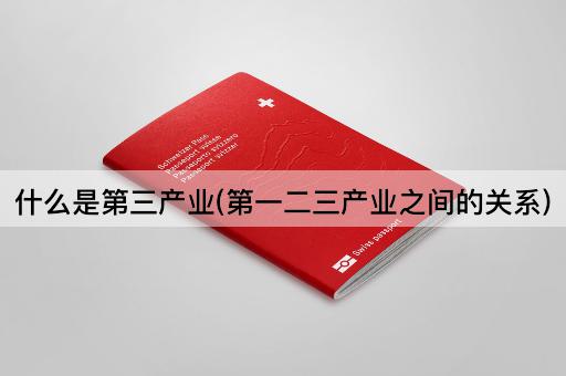 什么是第三产业(第一二三产业之间的关系)