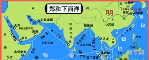 郑和下西洋时间(郑和七次航行路线)