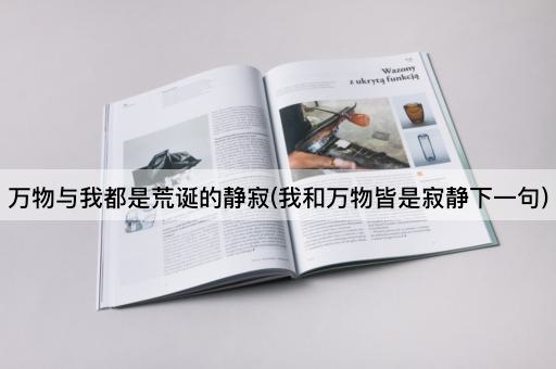 万物与我都是荒诞的静寂(我和万物皆是寂静下一句)