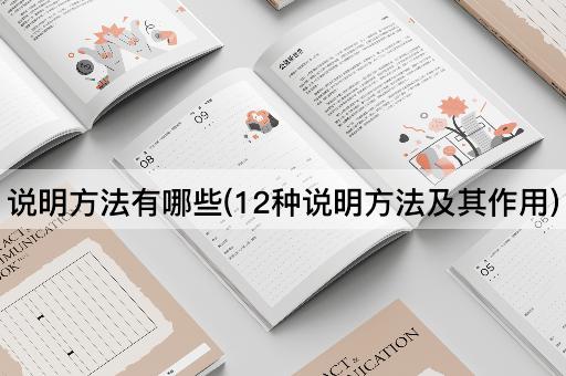 说明方法有哪些(12种说明方法及其作用)