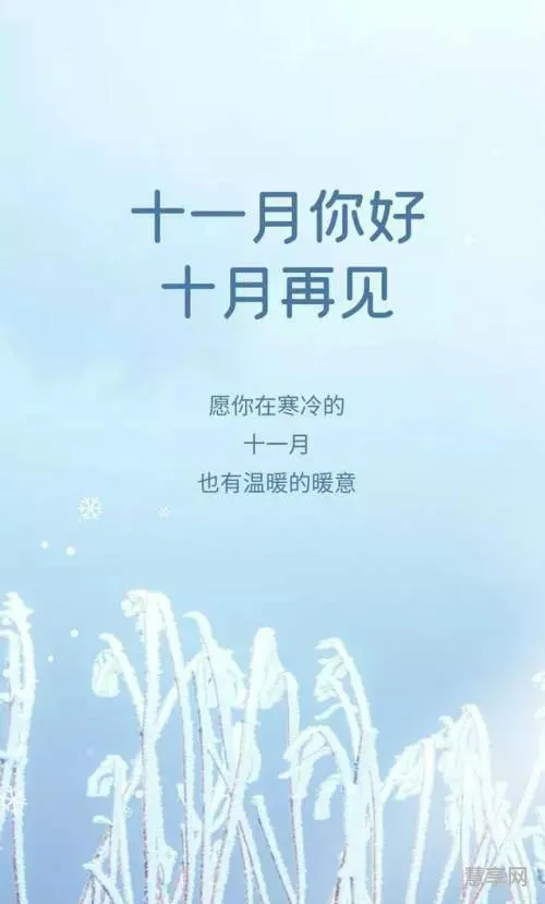 十月再见十一月你好的句子(写十月已过十一月的句子)