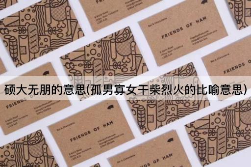 硕大无朋的意思(孤男寡女干柴烈火的比喻意思)