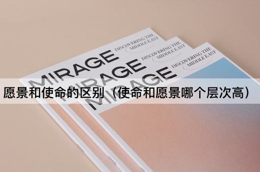 愿景与使命的层次比较