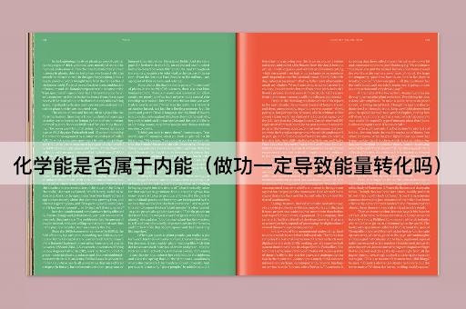 化学能是否属于内能（做功一定导致能量转化吗）