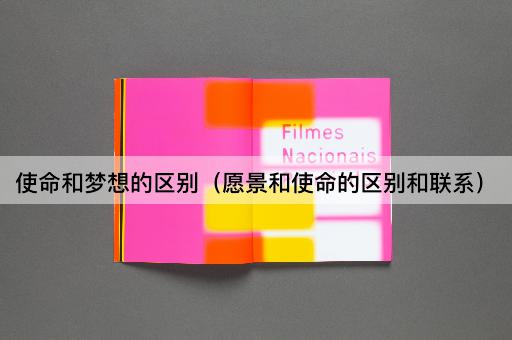 使命和梦想的区别（愿景和使命的区别和联系）
