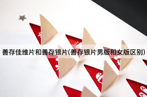 善存佳维片和善存银片(善存银片男版和女版区别)