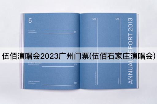 伍佰演唱会2023广州门票(伍佰石家庄演唱会)