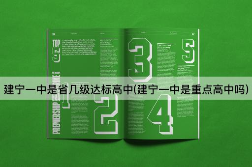建宁一中是省几级达标高中(建宁一中是重点高中吗)