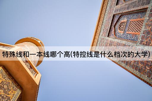 特殊线和一本线哪个高(特控线是什么档次的大学)