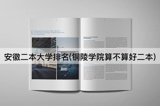 安徽二本大学排名(铜陵学院算不算好二本)