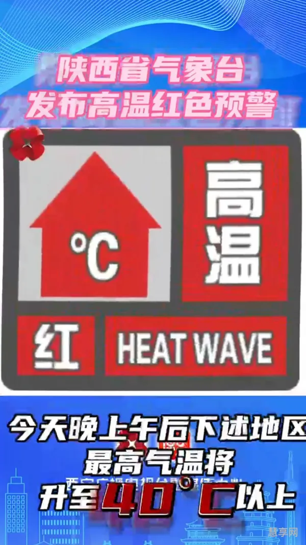 高温红色预警发布(40℃以上发布高温什么颜色预警)