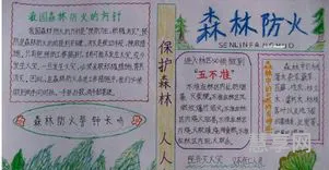 森林防火手抄报内容(防火口诀七句)