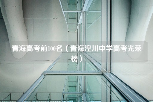 湟川中学荣誉榜前100名